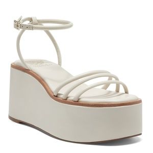 Vince Camuto Graceny Platform Sandal White (Size 8)